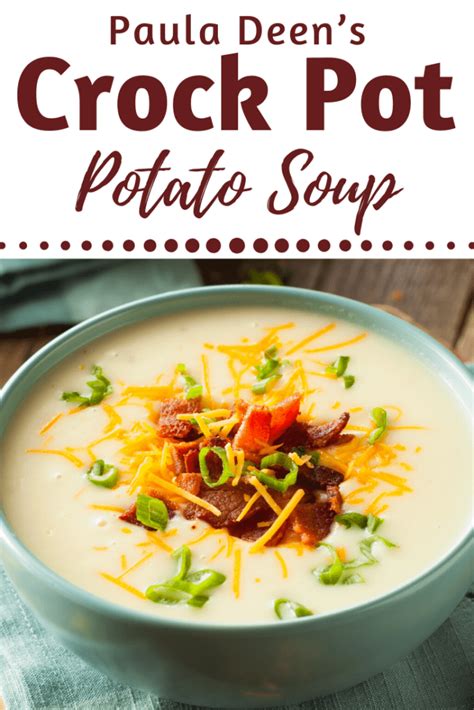 Puree <strong>soup</strong> in a blender or food processor along with 2 tablespoons butter. . Paula deen crockpot potato soup